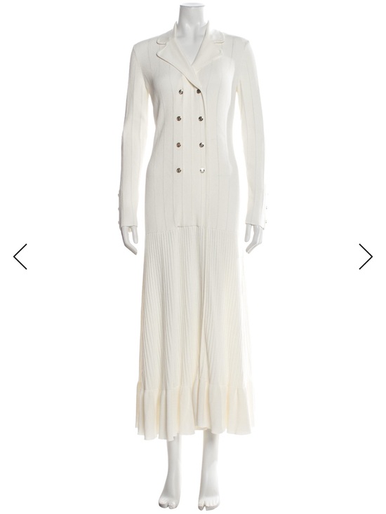 Sandro Dresses & Skirts - Sandro Cream White Maxi Knit Dress